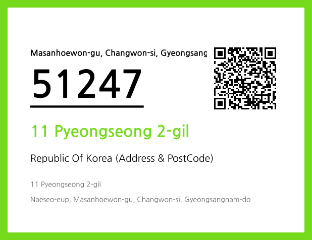 Address and Postal Code QR Code Image (CC BY 4.0)