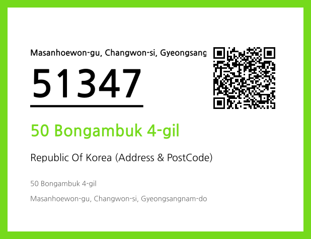 CC BY 4.0 Address and Postal Code QR Code Image (CC BY 4.0)