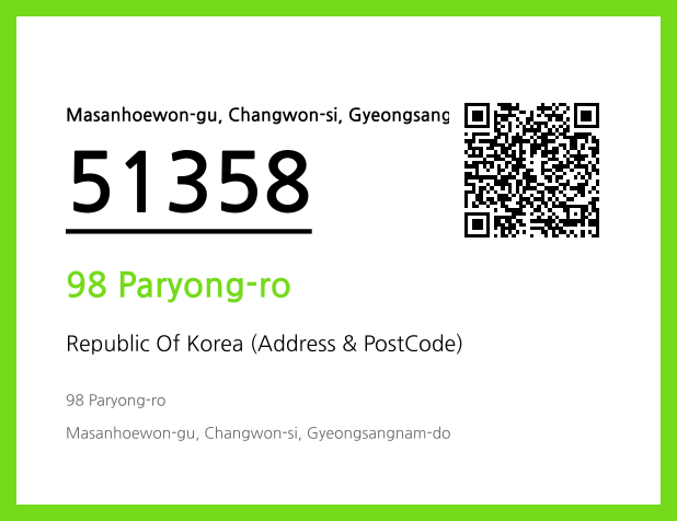 Address and Postal Code QR Code Image (CC BY 4.0)