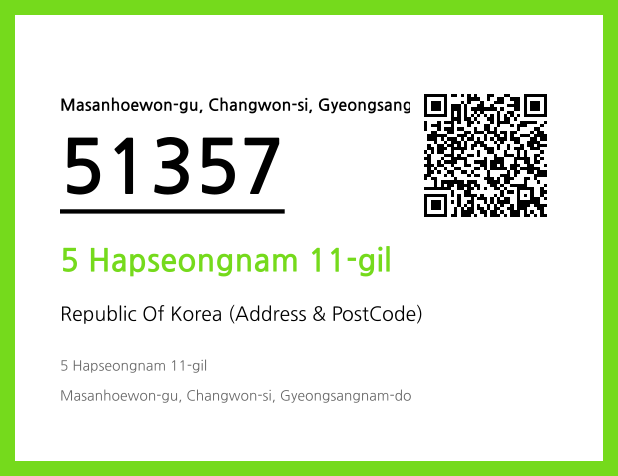 Address and Postal Code QR Code Image (CC BY 4.0)
