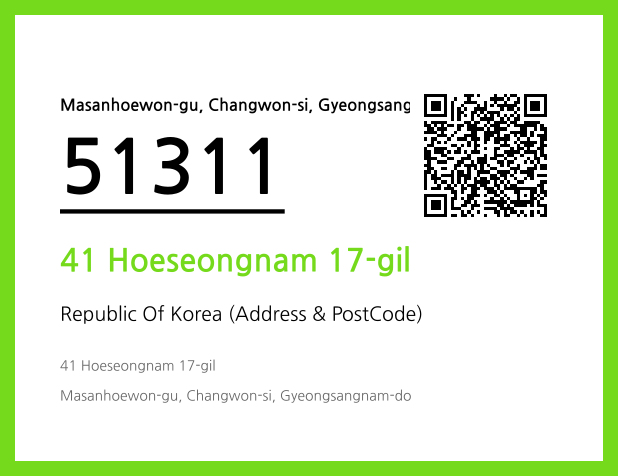 Address and Postal Code QR Code Image (CC BY 4.0)