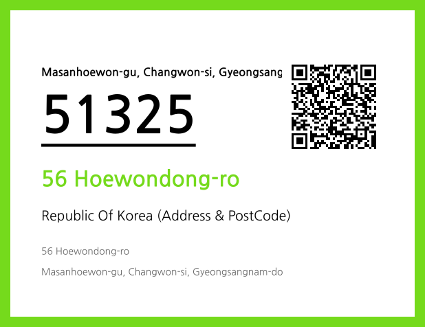 Address and Postal Code QR Code Image (CC BY 4.0)
