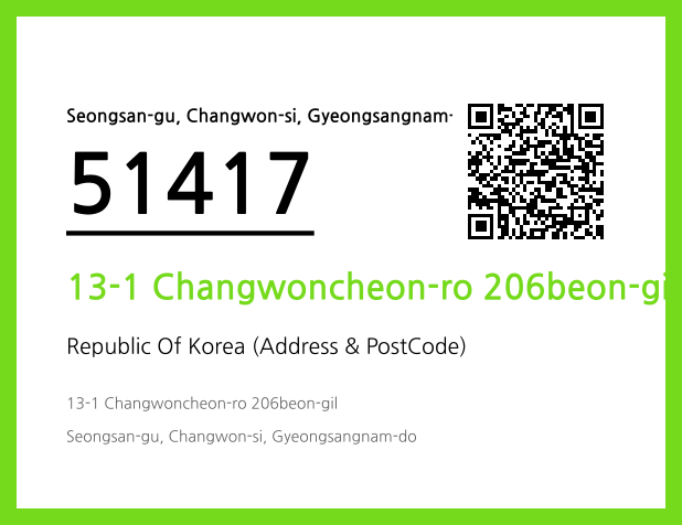 CC BY 4.0 Address and Postal Code QR Code Image (CC BY 4.0)