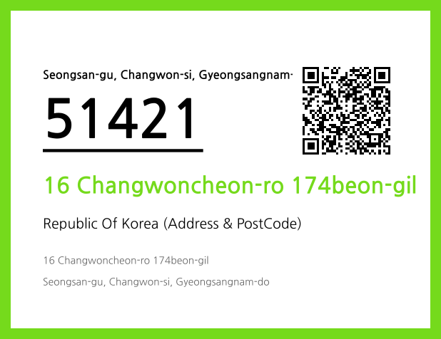 CC BY 4.0 Address and Postal Code QR Code Image (CC BY 4.0)