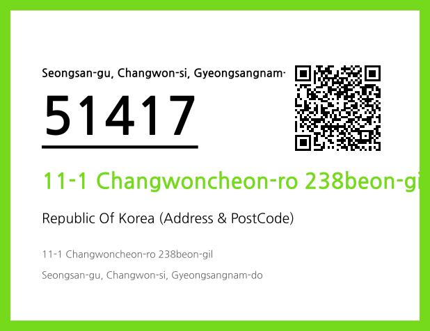 Address and Postal Code QR Code Image (CC BY 4.0)