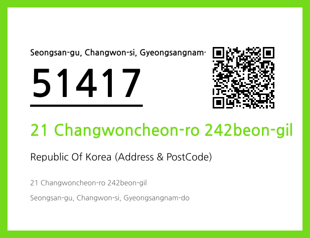 CC BY 4.0 Address and Postal Code QR Code Image (CC BY 4.0)