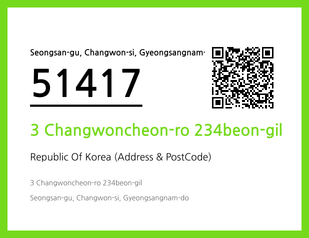 Address and Postal Code QR Code Image (CC BY 4.0)