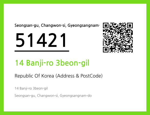 Address and Postal Code QR Code Image (CC BY 4.0)