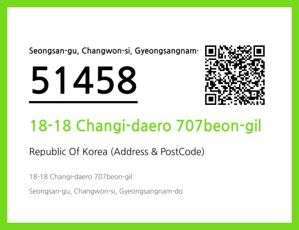 CC BY 4.0 Address and Postal Code QR Code Image (CC BY 4.0)