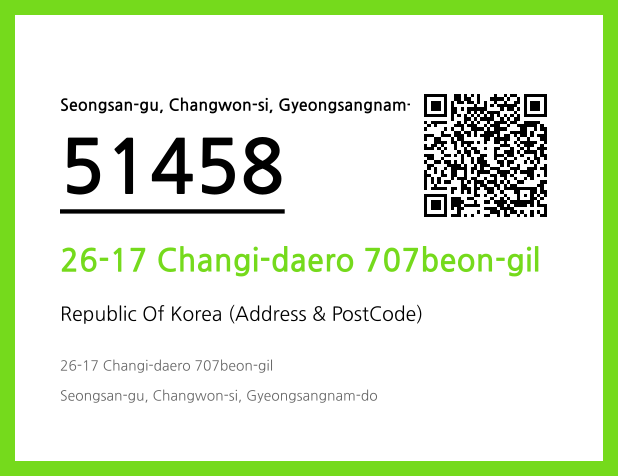 Address and Postal Code QR Code Image (CC BY 4.0)