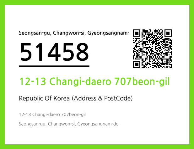 CC BY 4.0 Address and Postal Code QR Code Image (CC BY 4.0)