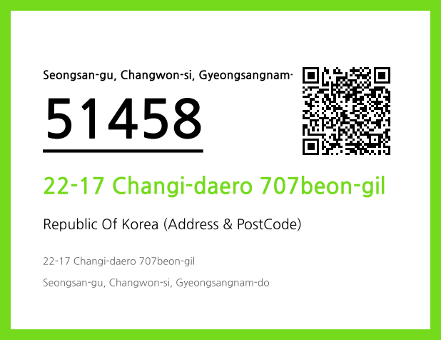 Address and Postal Code QR Code Image (CC BY 4.0)