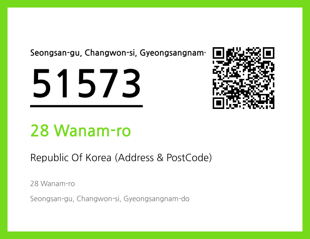 Address and Postal Code QR Code Image (CC BY 4.0)