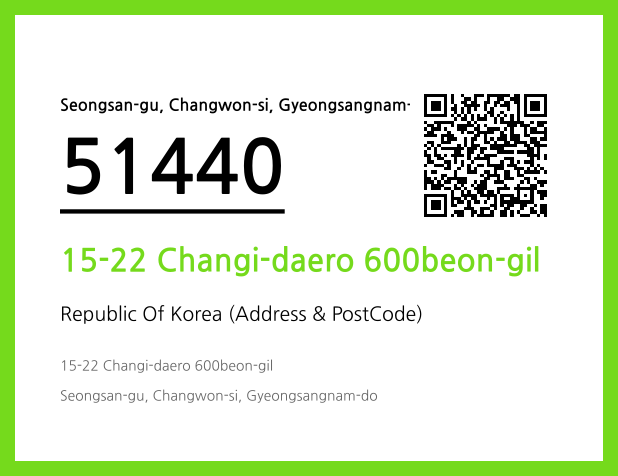 Address and Postal Code QR Code Image (CC BY 4.0)