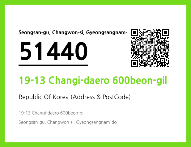 Address and Postal Code QR Code Image (CC BY 4.0)