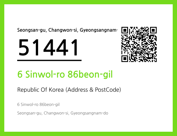 Address and Postal Code QR Code Image (CC BY 4.0)