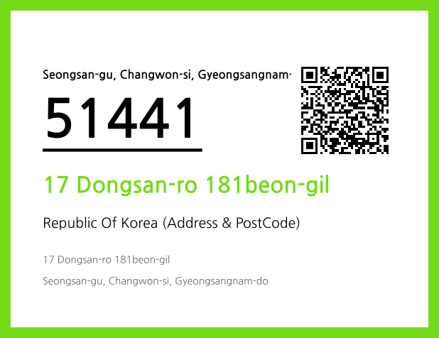 Address and Postal Code QR Code Image (CC BY 4.0)