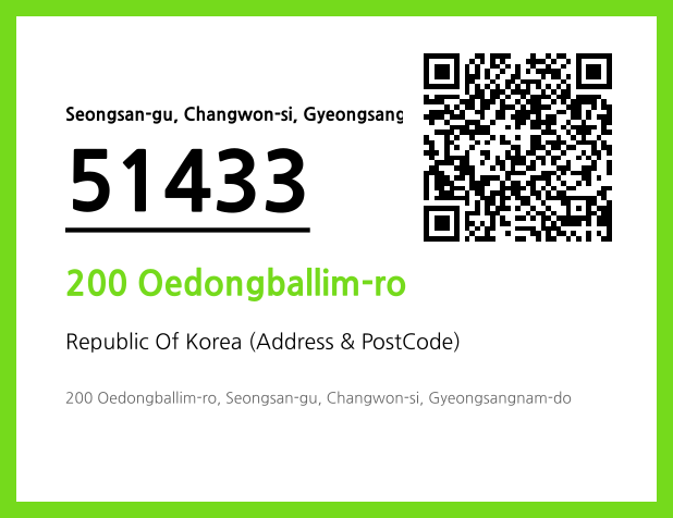 Address and Postal Code QR Code Image (CC BY 4.0)