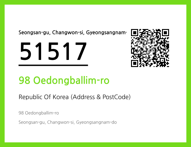 CC BY 4.0 Address and Postal Code QR Code Image (CC BY 4.0)