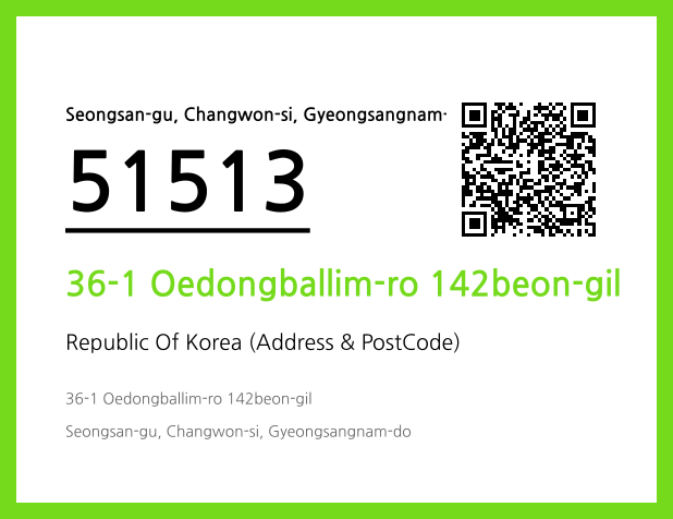 Address and Postal Code QR Code Image (CC BY 4.0)