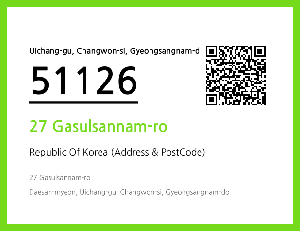 Address and Postal Code QR Code Image (CC BY 4.0)
