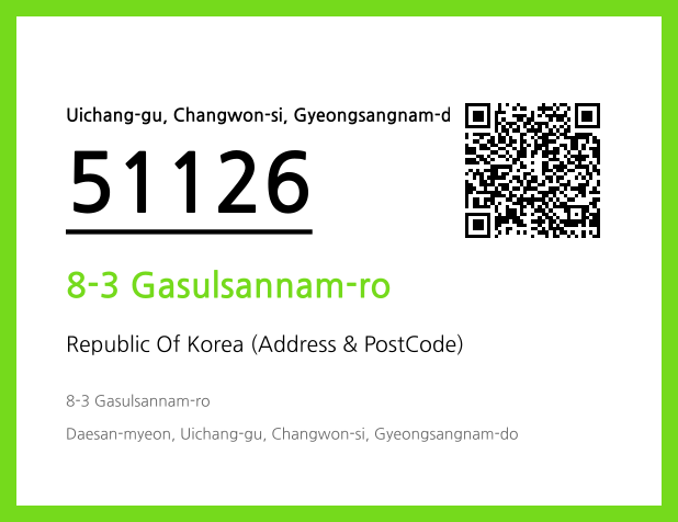 CC BY 4.0 Address and Postal Code QR Code Image (CC BY 4.0)