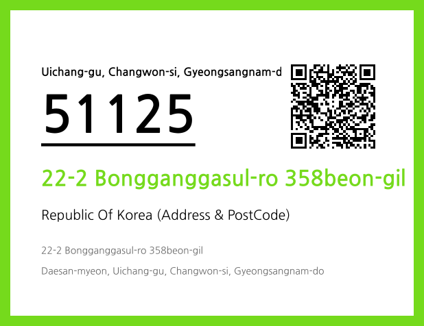 Address and Postal Code QR Code Image (CC BY 4.0)
