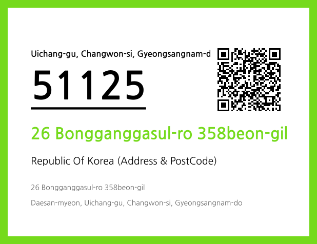 Address and Postal Code QR Code Image (CC BY 4.0)