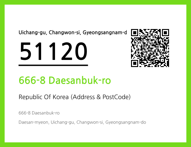 Address and Postal Code QR Code Image (CC BY 4.0)