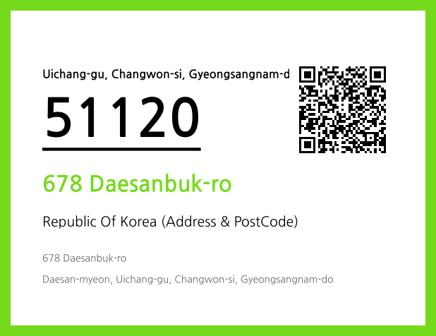Address and Postal Code QR Code Image (CC BY 4.0)