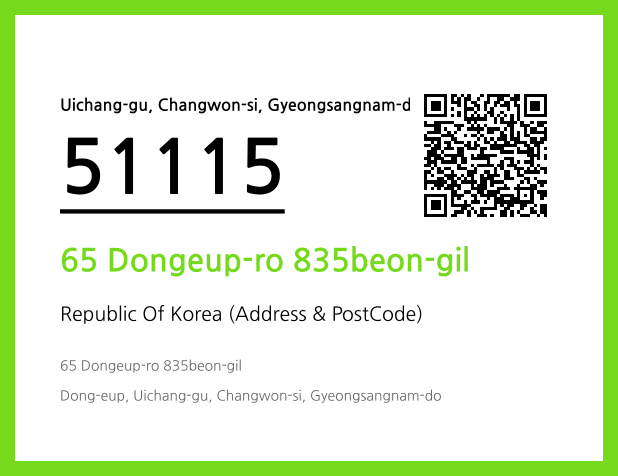 Address and Postal Code QR Code Image (CC BY 4.0)