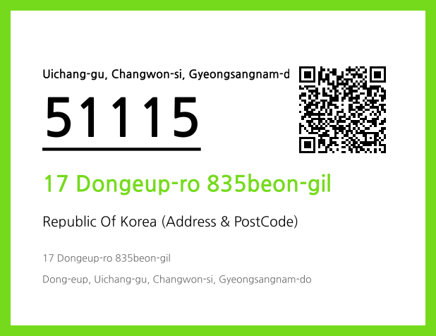 Address and Postal Code QR Code Image (CC BY 4.0)