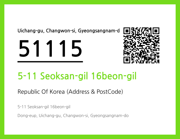 Address and Postal Code QR Code Image (CC BY 4.0)