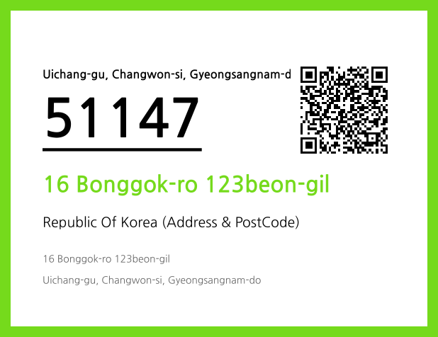 Address and Postal Code QR Code Image (CC BY 4.0)