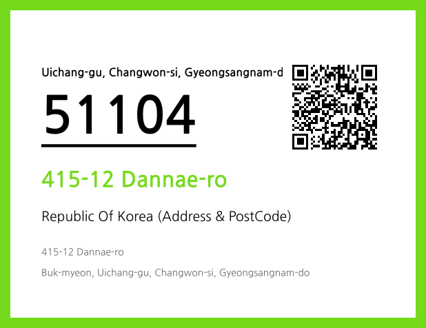 Address and Postal Code QR Code Image (CC BY 4.0)