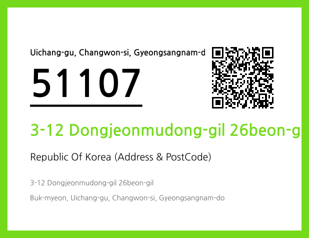 Address and Postal Code QR Code Image (CC BY 4.0)