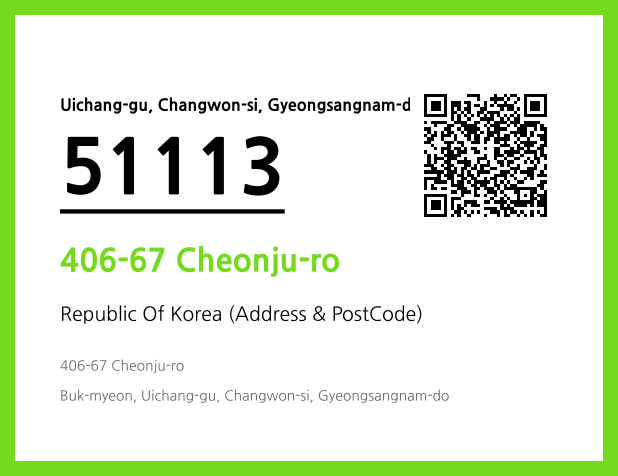 Address and Postal Code QR Code Image (CC BY 4.0)