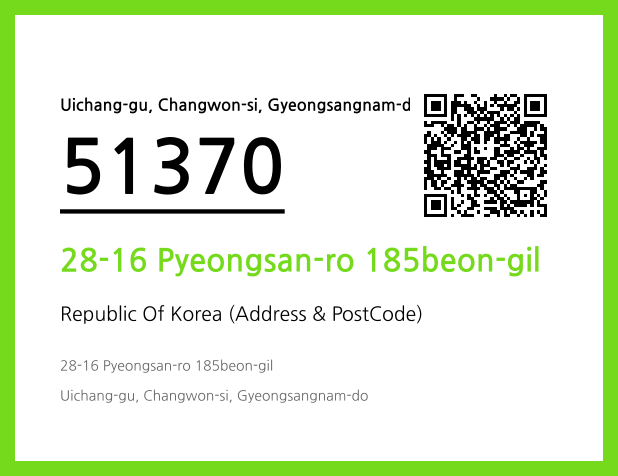 Address and Postal Code QR Code Image (CC BY 4.0)