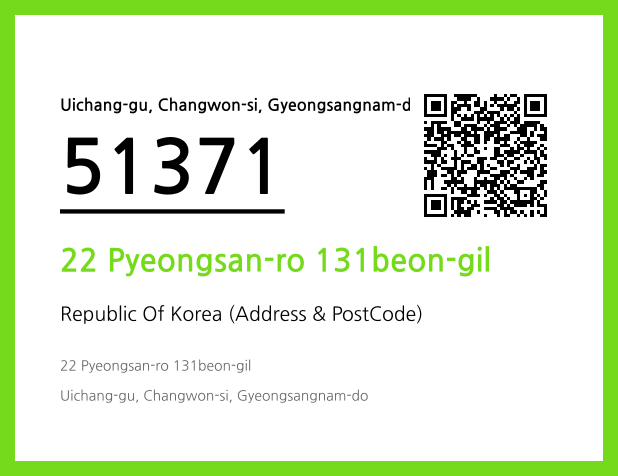CC BY 4.0 Address and Postal Code QR Code Image (CC BY 4.0)