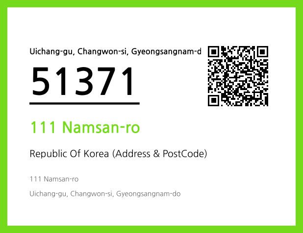 Address and Postal Code QR Code Image (CC BY 4.0)