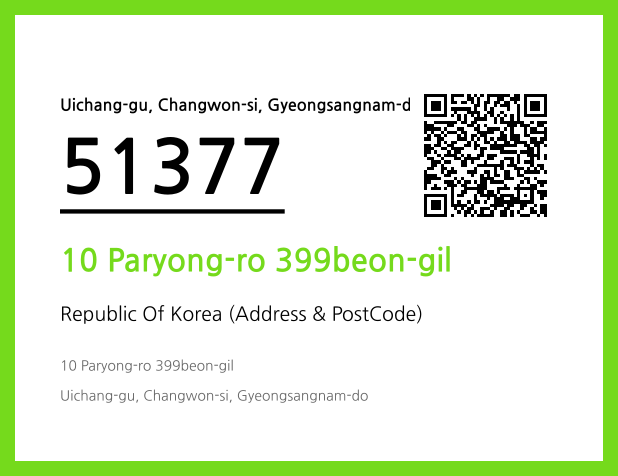 Address and Postal Code QR Code Image (CC BY 4.0)