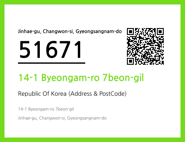 Address and Postal Code QR Code Image (CC BY 4.0)