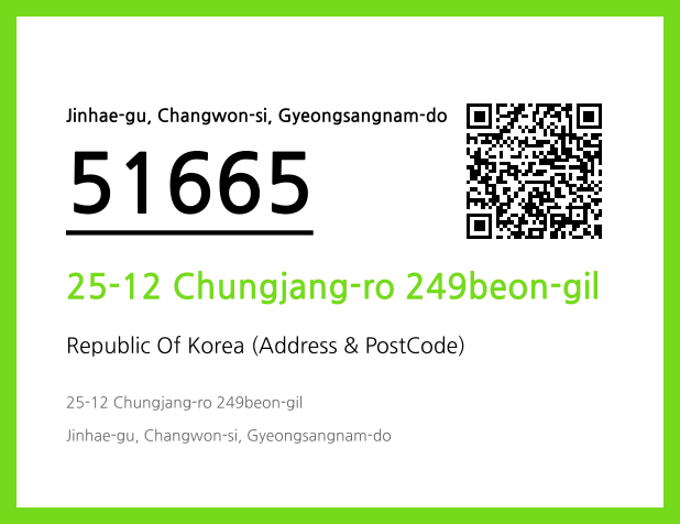 CC BY 4.0 Address and Postal Code QR Code Image (CC BY 4.0)