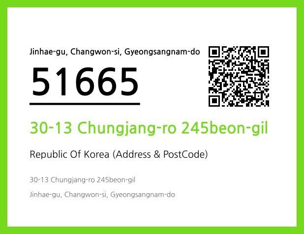 Address and Postal Code QR Code Image (CC BY 4.0)