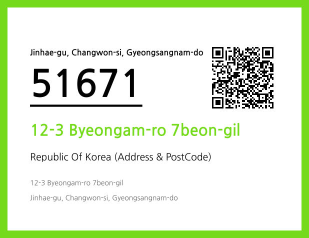 Address and Postal Code QR Code Image (CC BY 4.0)