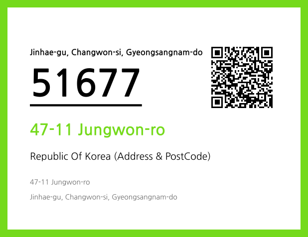 Address and Postal Code QR Code Image (CC BY 4.0)