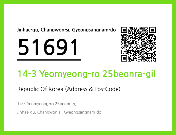 CC BY 4.0 Address and Postal Code QR Code Image (CC BY 4.0)