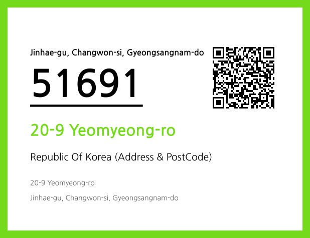 Address and Postal Code QR Code Image (CC BY 4.0)
