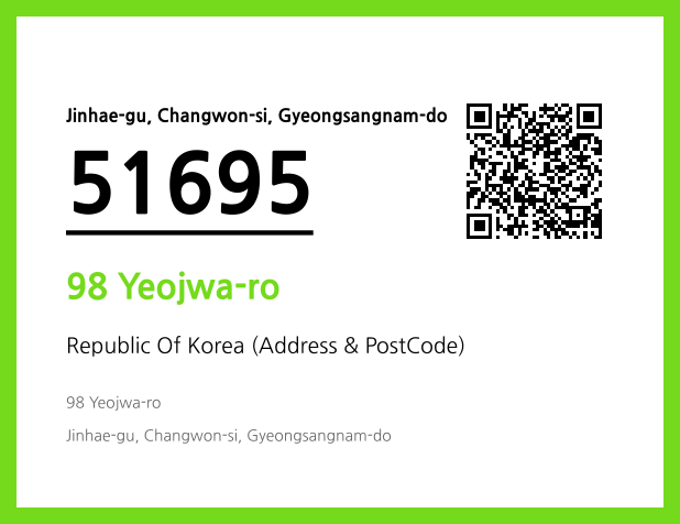 Address and Postal Code QR Code Image (CC BY 4.0)