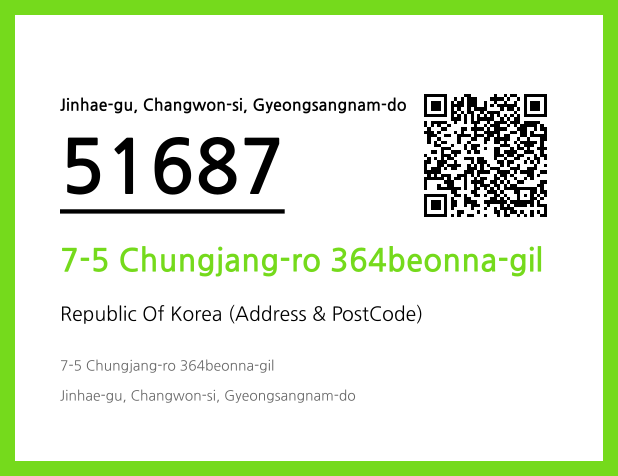 Address and Postal Code QR Code Image (CC BY 4.0)